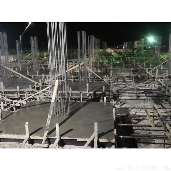 【電廠】約旦項目行政樓基礎(chǔ)墊層混凝土澆筑順利完成