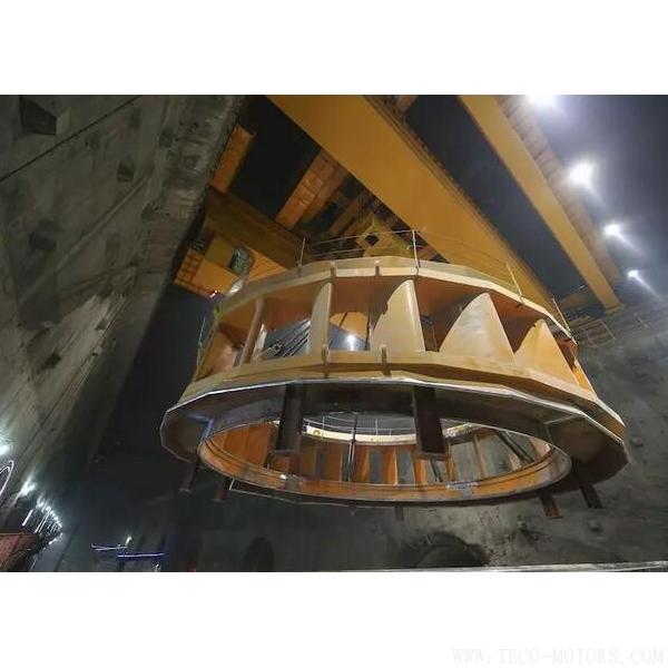 【電廠】烏東德水電站工程12臺機組座環全部吊裝完成 - TECO東元電機 | 變頻器·伺服電機·減速機·電機解決方案