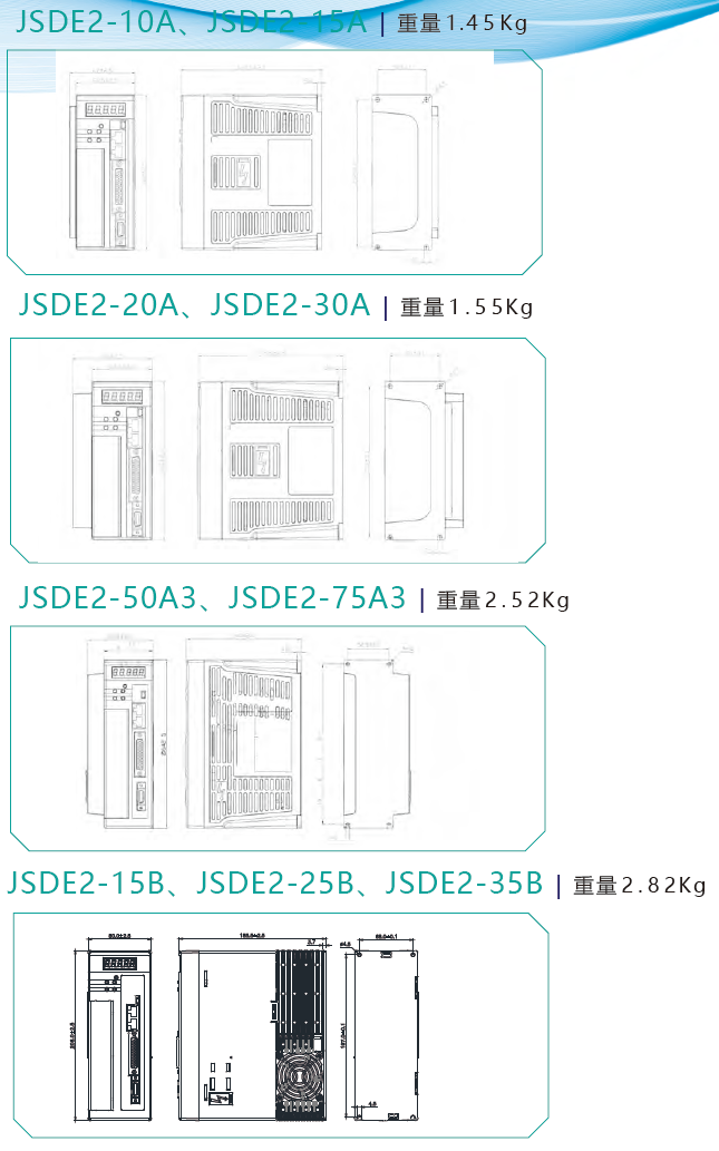 JSDE2-75A伺服驅動器 - TECO東元電機 | 變頻器·伺服電機·減速機·電機解決方案