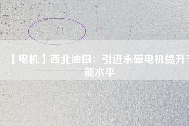 【電機】西北油田：引進永磁電機提升節能水平 - TECO東元電機 | 變頻器·伺服電機·減速機·電機解決方案