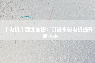 【電機】西北油田：引進永磁電機提升節能水平 - TECO東元電機 | 變頻器·伺服電機·減速機·電機解決方案